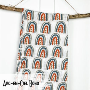 Arc-en-ciel BOHO – Mousseline Bambou/Coton